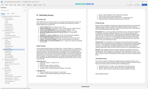code ninjas franchise business plan 4
