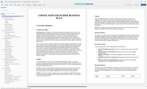 coffee news franchise business plan 1