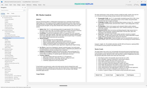 coffee news franchise business plan 3