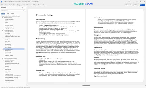 coffee news franchise business plan 4