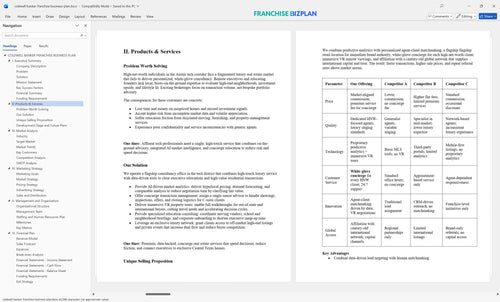 coldwell banker franchise business plan 2