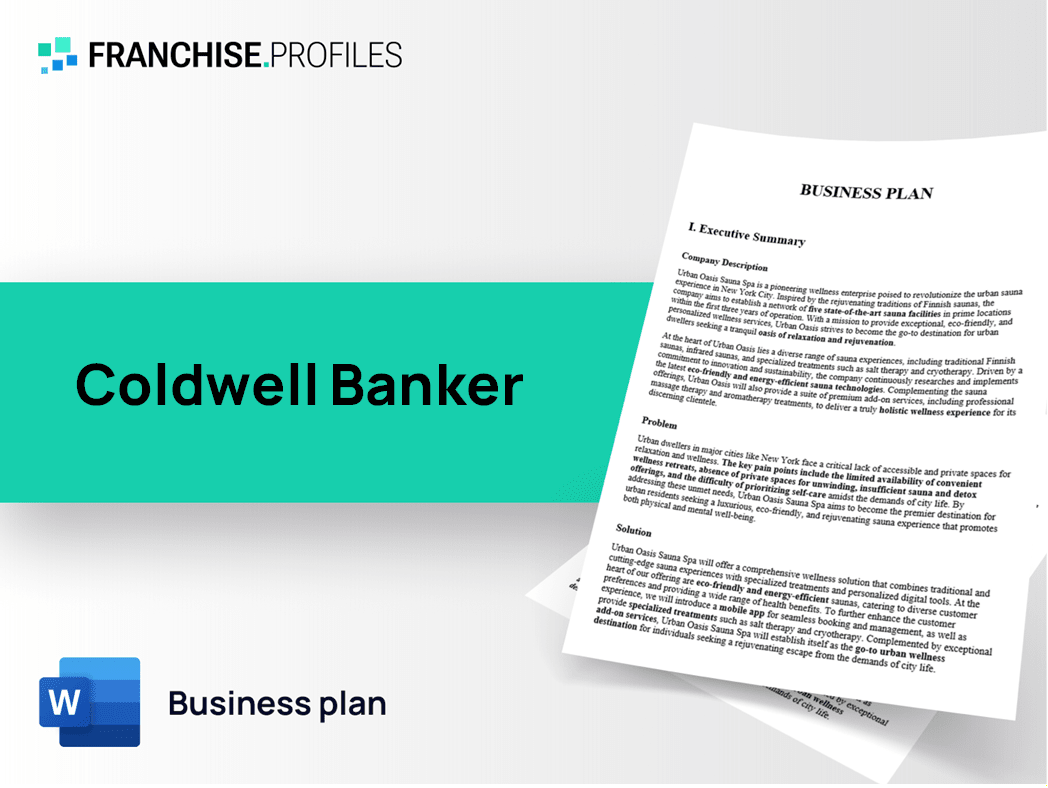 Coldwell Banker Franchise Business Plan Template
