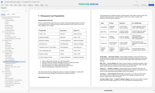 color glo franchise business plan 5