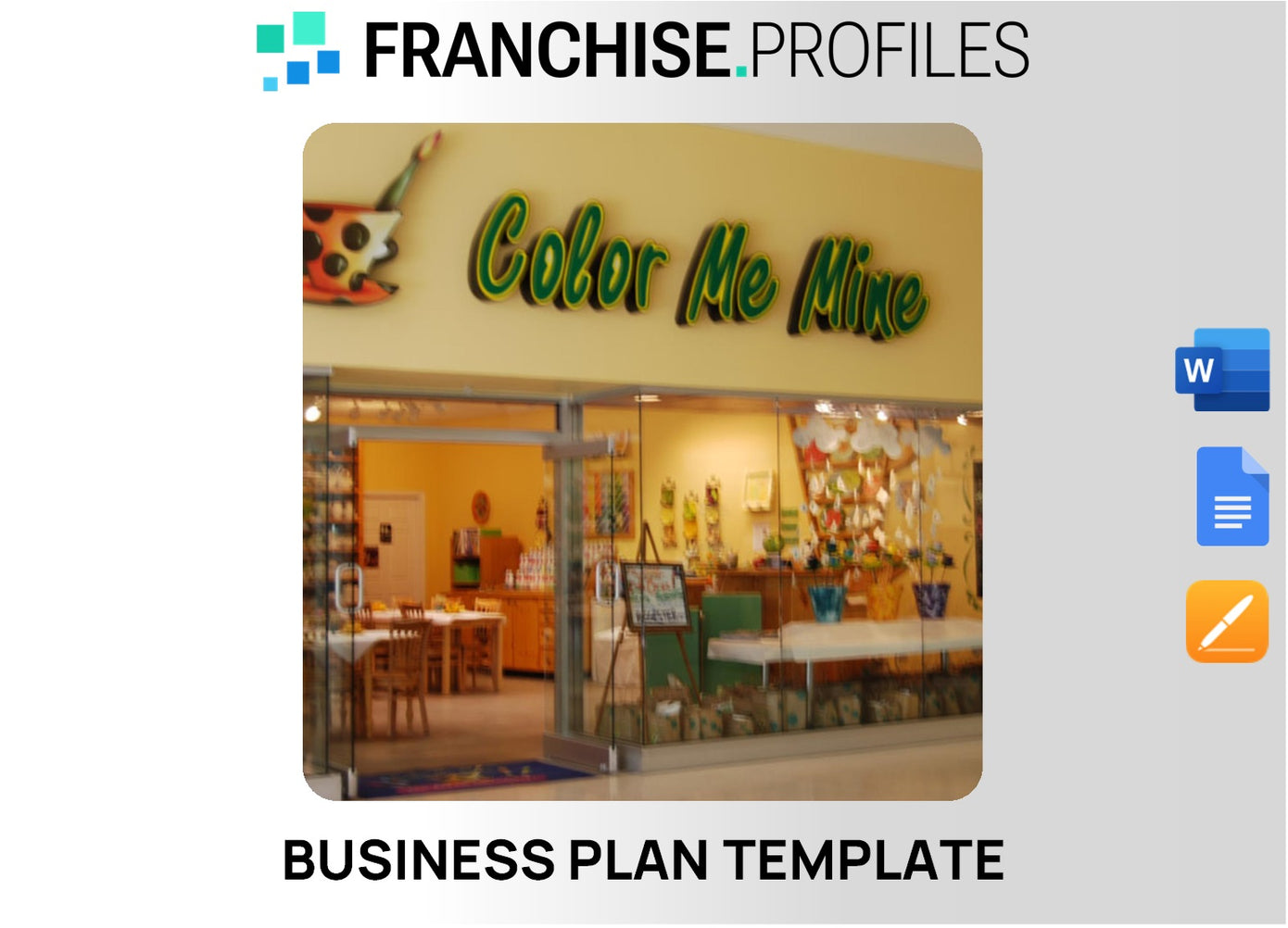 Color Me Mine Franchise Business Plan Template