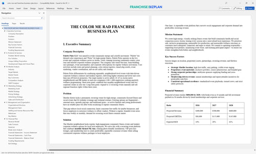 color me rad franchise business plan 1