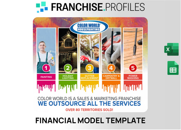Color World Housepainting Franchise Financial Model Template