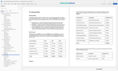 colors on parade franchise business plan 6