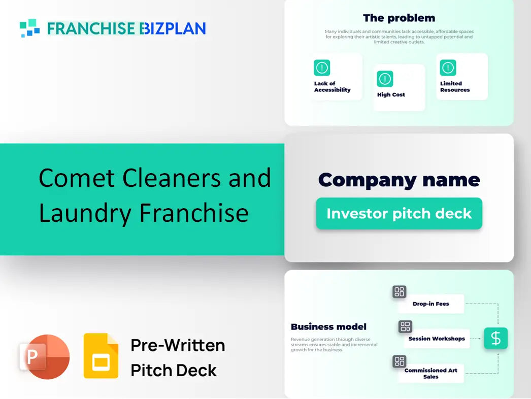 Comet Cleaners and Laundry Franchise Investment Pitch Deck 2026