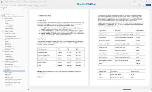 computer troubleshooters franchise business plan 6