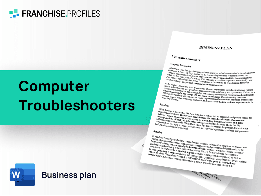 Computer Troubleshooters Franchise Business Plan Template