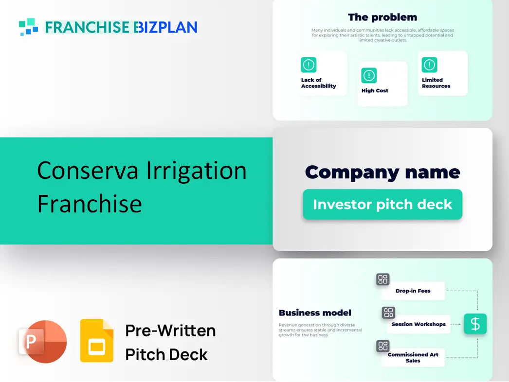Conserva Irrigation Franchise Investment Pitch Deck 2026
