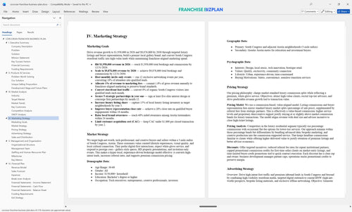 corcoran franchise business plan 4