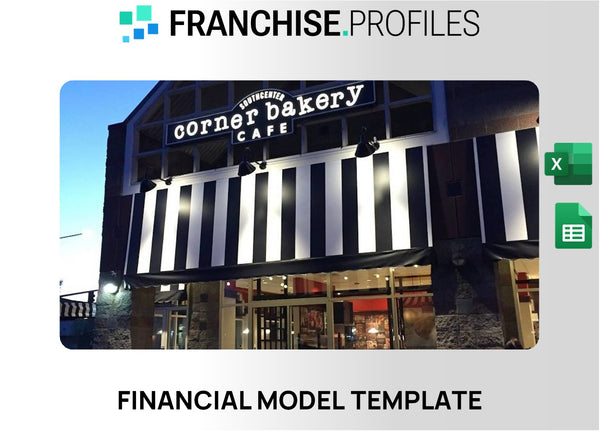 Corner Bakery Cafe Franchise Financial Model Template