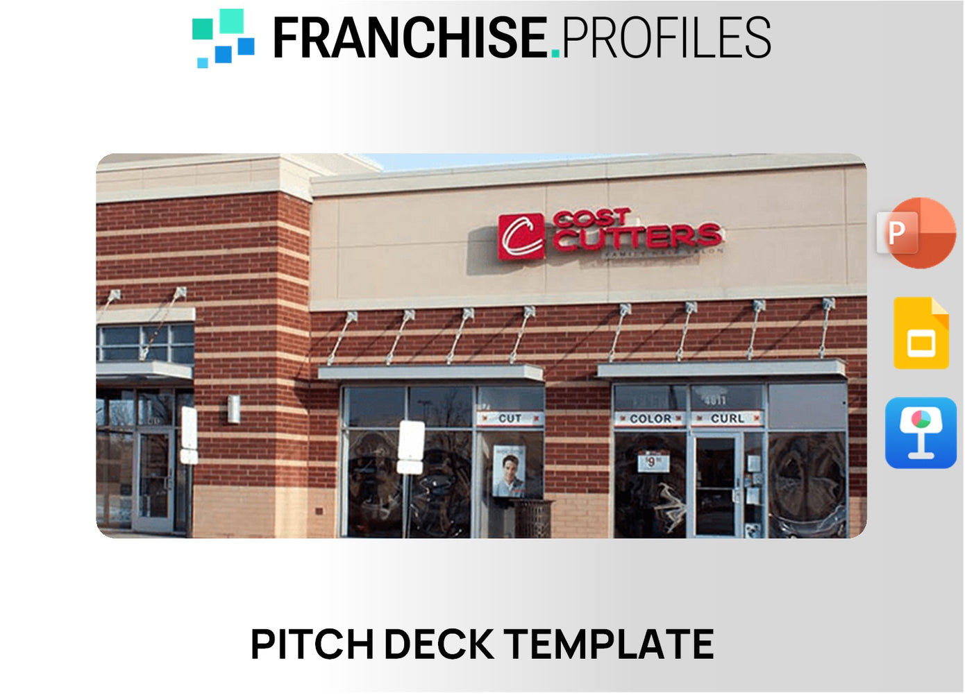 Cost Cutters Family Hair Salon Franchise Pitch Deck Template