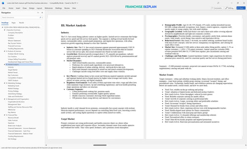 costa vida fresh mexican grill franchise business plan 3
