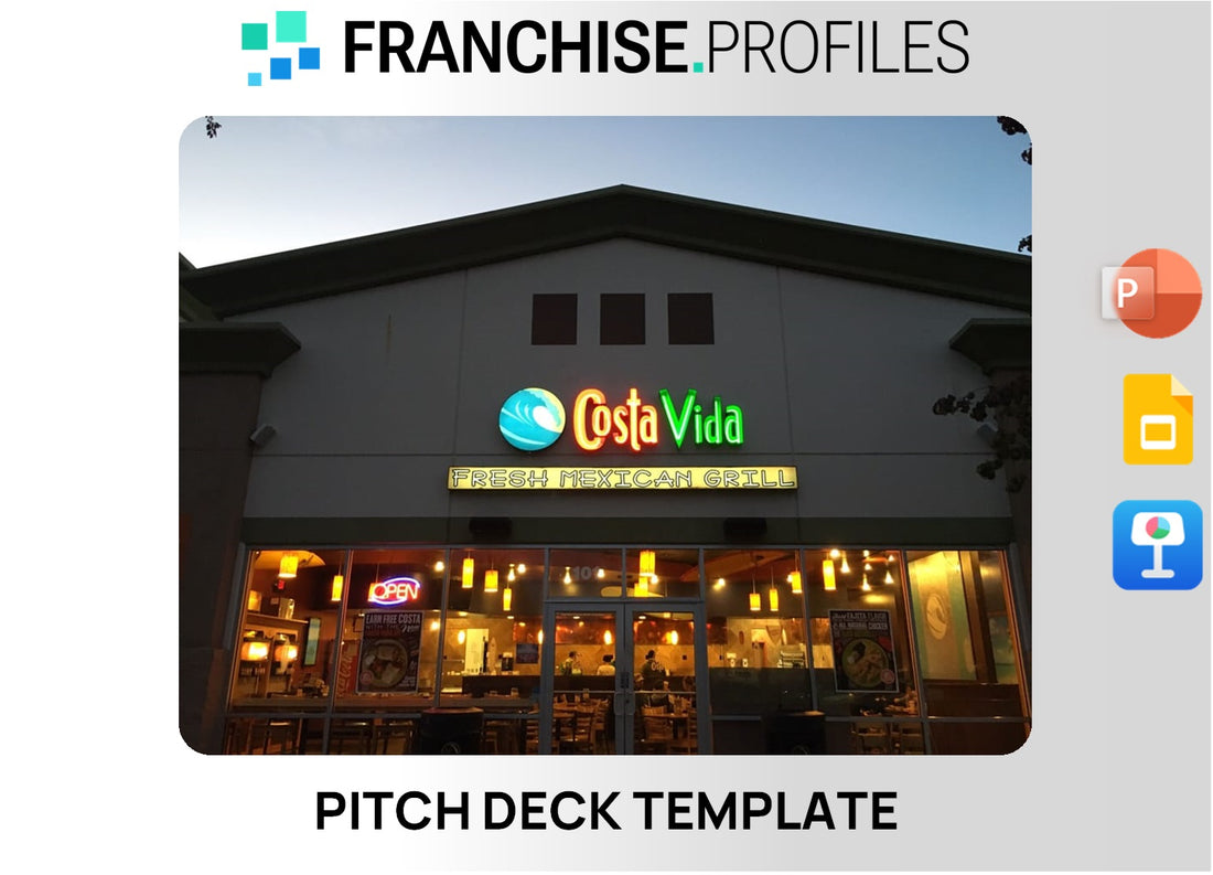Costa Vida Fresh Mexican Grill Franchise Pitch Deck Template