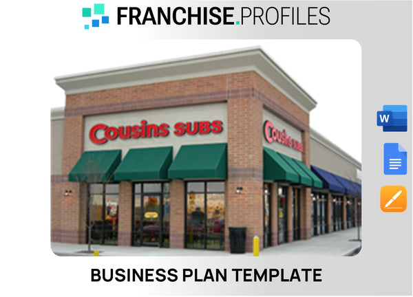 Cousins Subs Franchise Business Plan Template