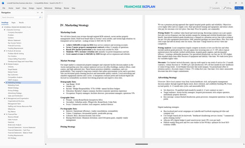 coverall franchise business plan 4
