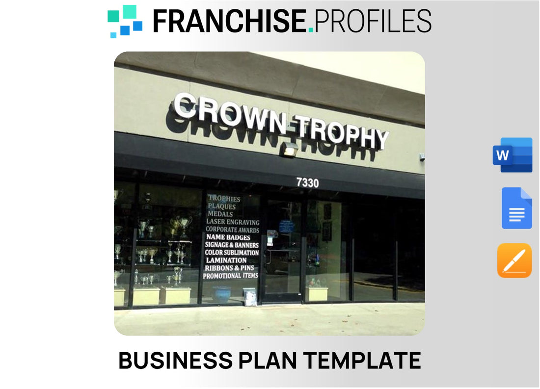 Crown Trophy Franchise Business Plan Template