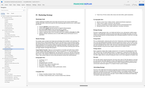 cruise planners franchise business plan 4