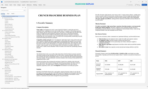 crunch franchise business plan 1