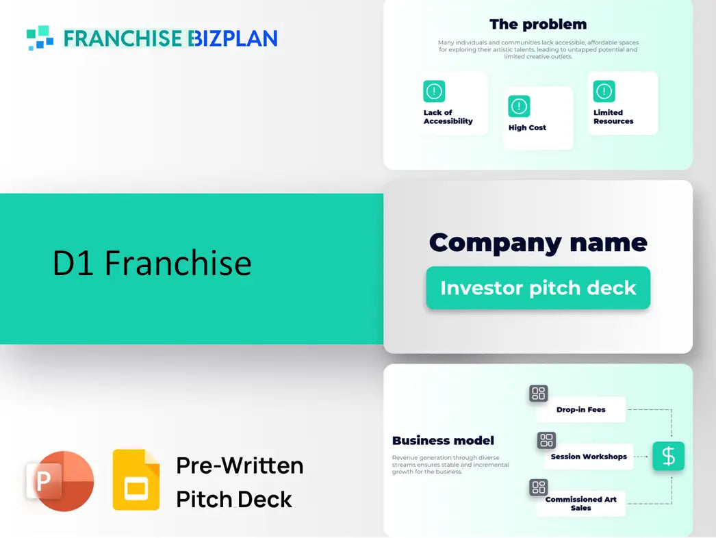 D1 Franchise Investment Pitch Deck 2026