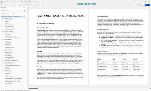 davi nails franchise business plan 1