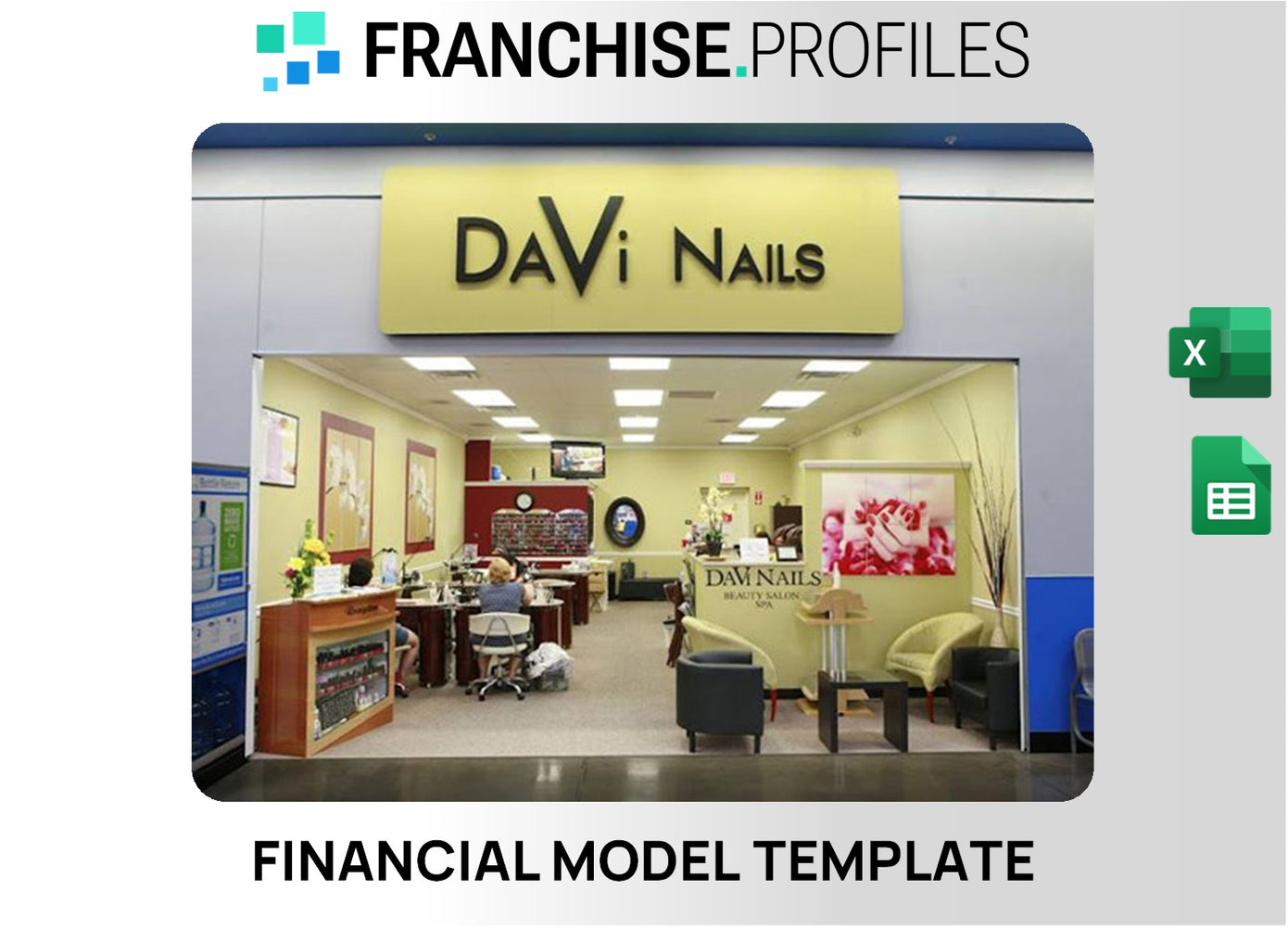 DaVi Nails Franchise Financial Model Template