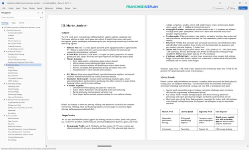destination athlete franchise business plan 3
