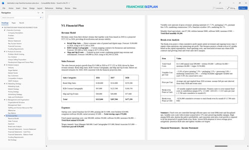 destination map franchise business plan 6