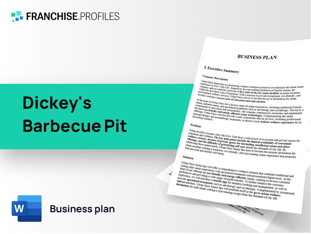 Dickey's Barbecue Pit Franchise Business Plan Template