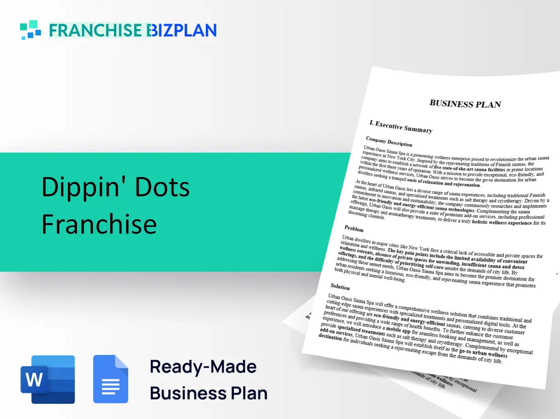 Dippin' Dots Franchise Business Plan 2026 Updated