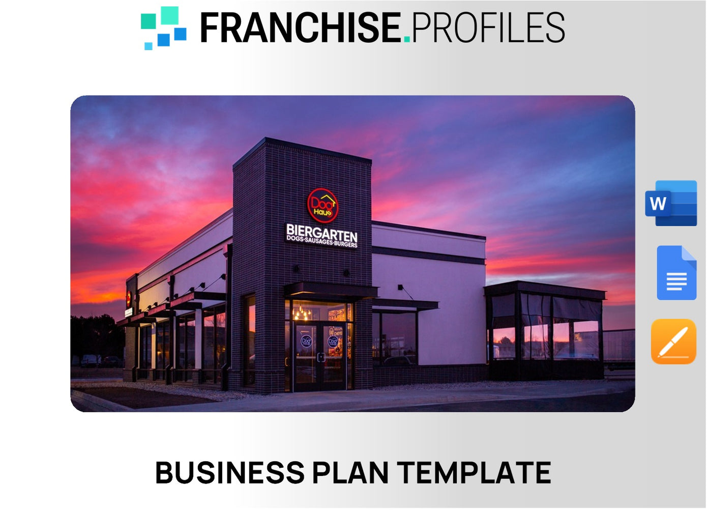 Dog Haus Franchise Business Plan Template