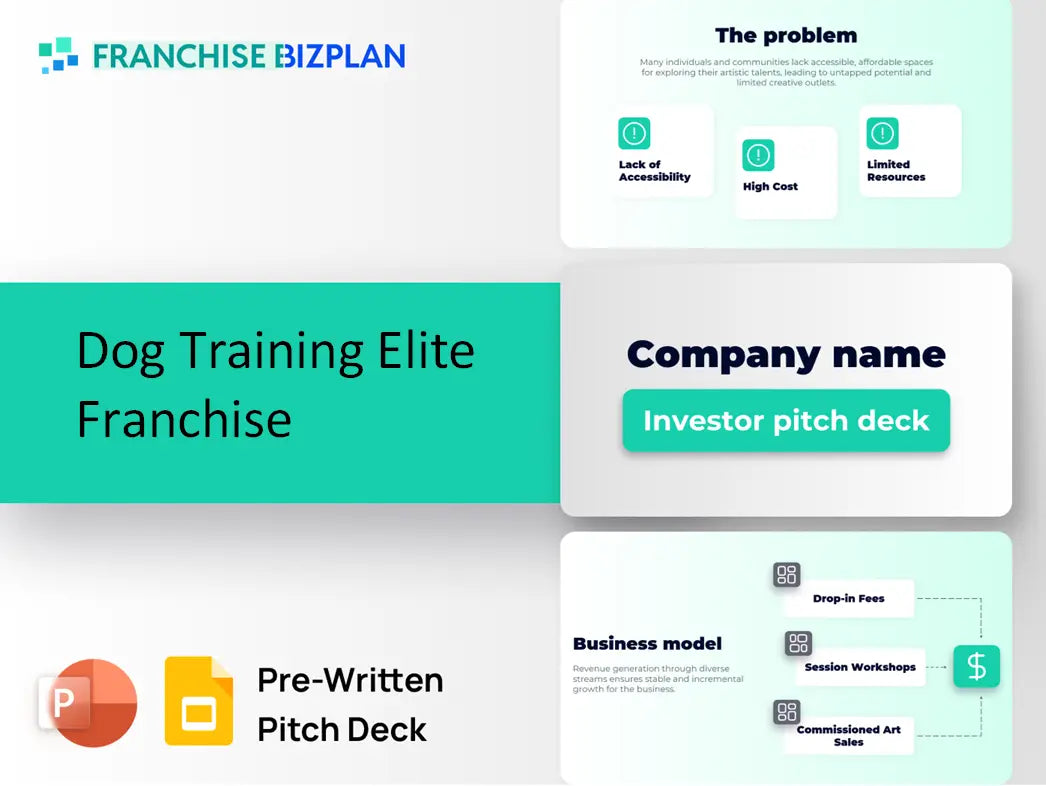 Dog Training Elite Franchise Investment Pitch Deck 2026