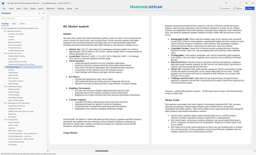 dpf alternatives franchise business plan 3