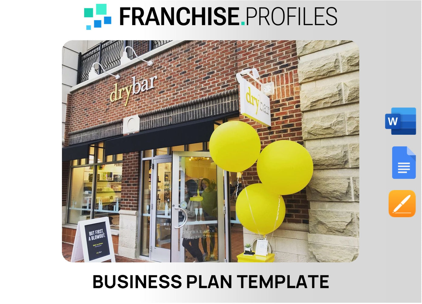 Drybar Franchise Business Plan Template
