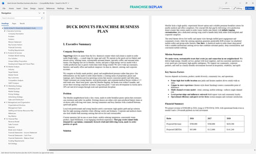 duck donuts franchise business plan 1