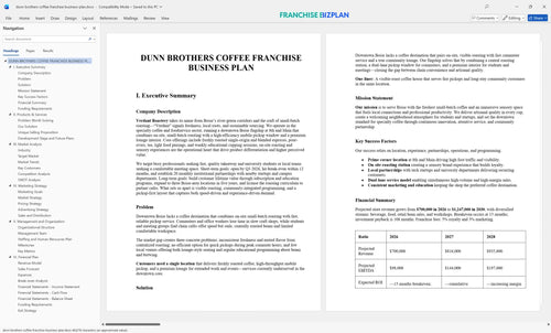 dunn brothers coffee franchise business plan 1