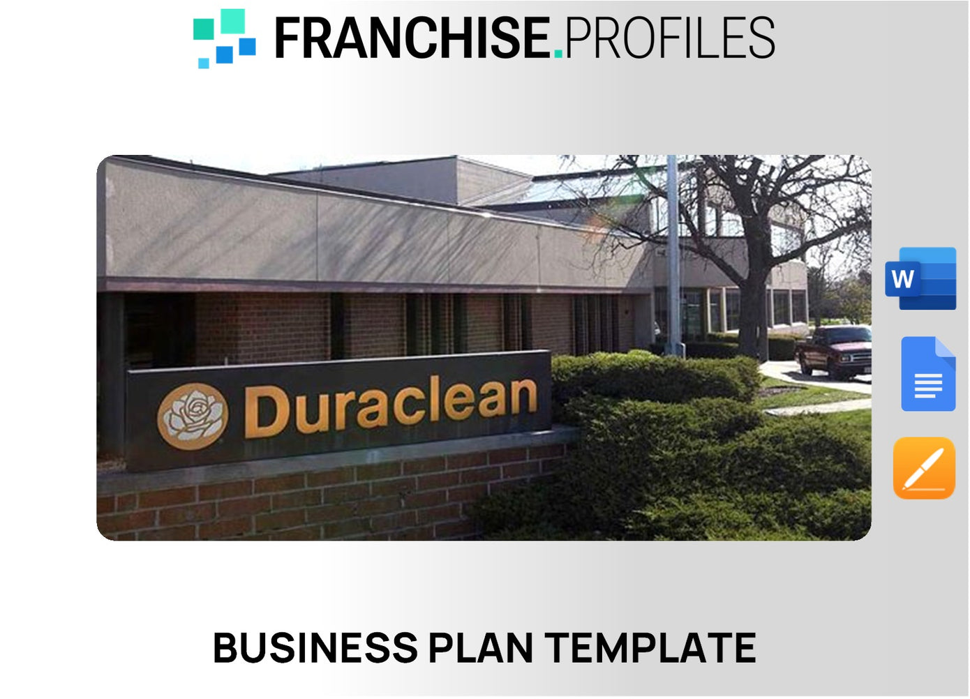 Duraclean Franchise Business Plan Template