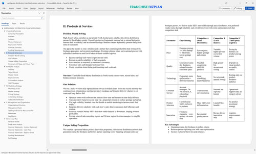 earthgrains distribution franchise business plan 2