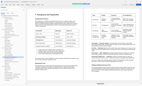 ecomaids franchise business plan 5