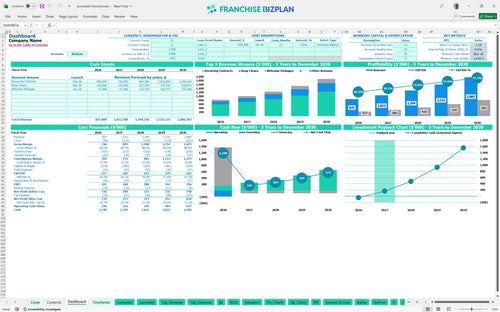 ecomaids financial model dashboard eb024320 3d1e 4366 8b6f 09bb9fca6bfc