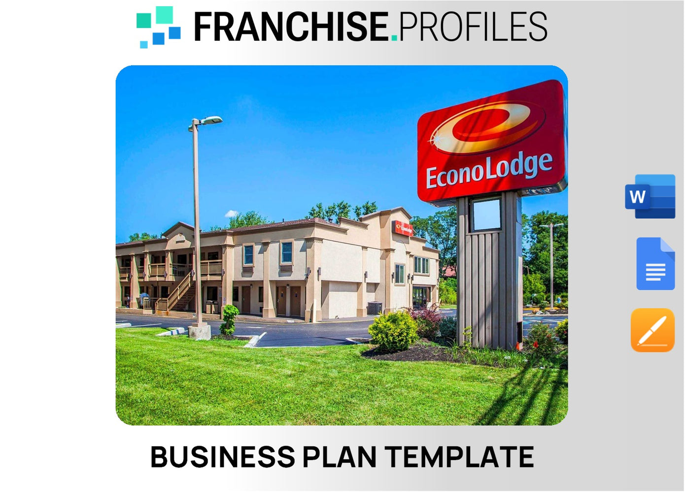 Econo Lodge Franchise Business Plan Template
