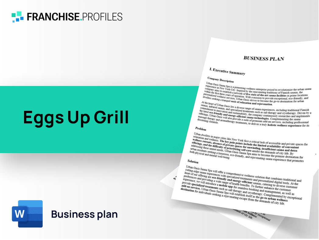 Eggs Up Grill Franchise Business Plan Template