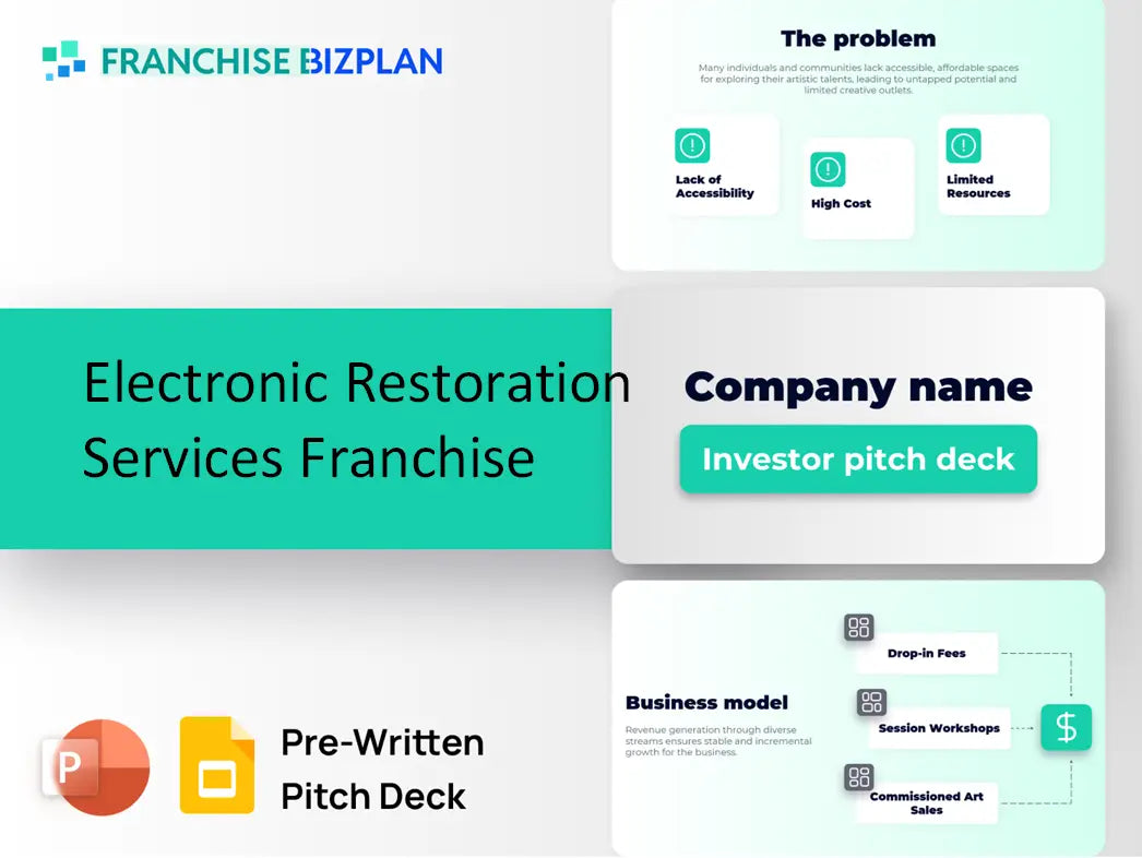 Electronic Restoration Services Franchise Investment Pitch Deck 2026