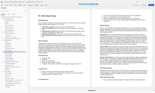 embassy suites franchise business plan 4