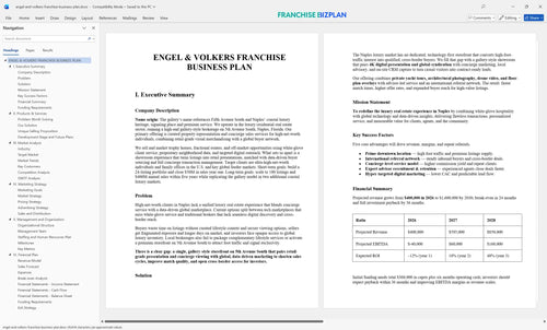 engel and volkers franchise business plan 1