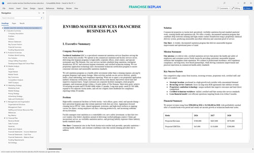 enviro master services franchise business plan 1