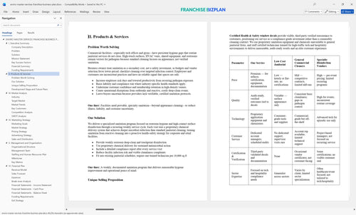 enviro master services franchise business plan 2