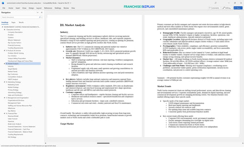 environment control franchise business plan 3
